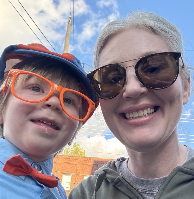 Staci Marklin with son Gunnar.