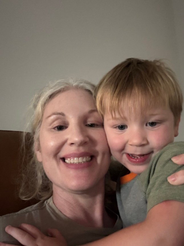 Staci Marklin with son Gunnar.