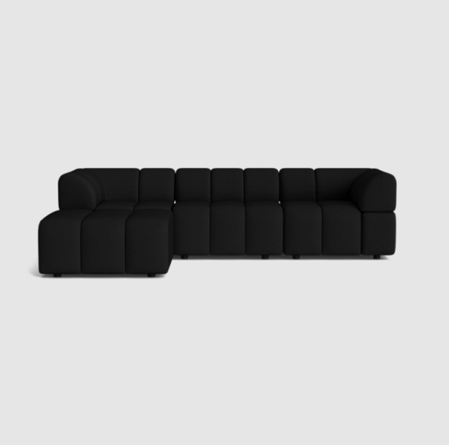 Large black sofa