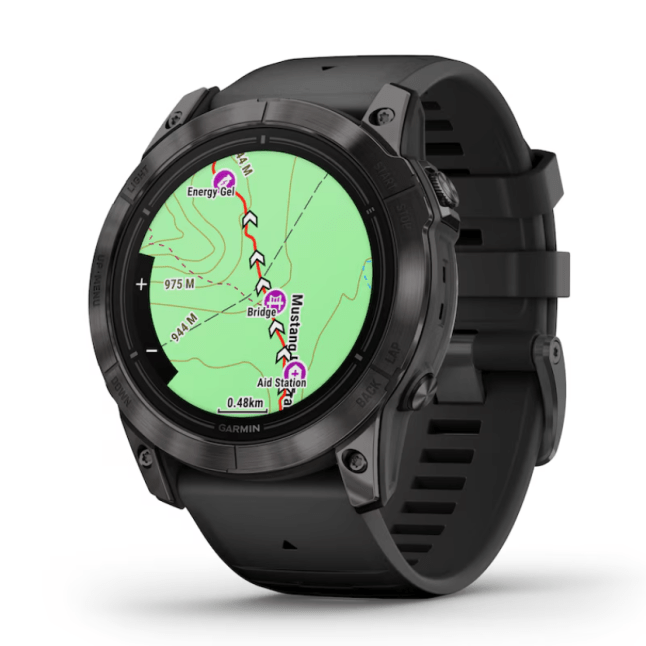 Black smartwatch from Garmin
