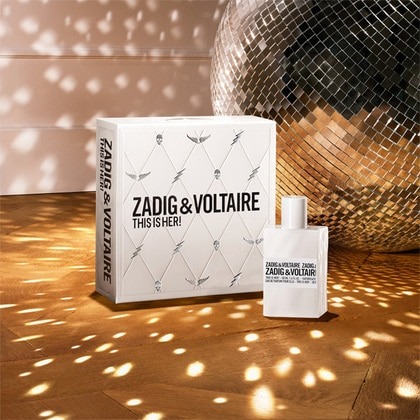 The Zadig & Voltaire scent beside a disco ball
