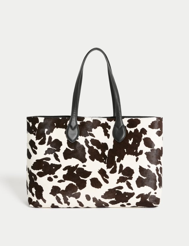 Animal printed tote