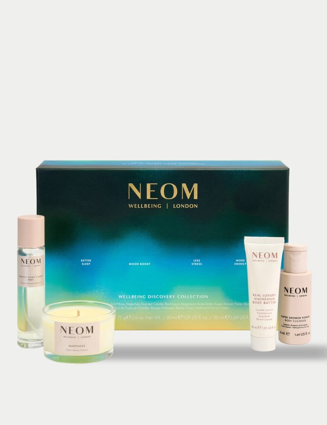 NEOM gift with beauty products