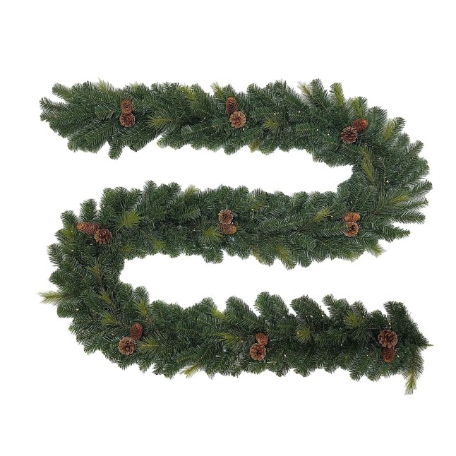 Green festive garland