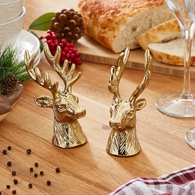 Gold stag heads