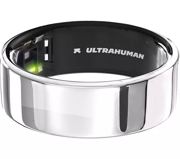 Silver biometric ring