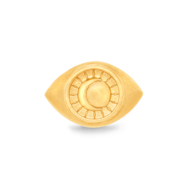 Gold evil eye charm