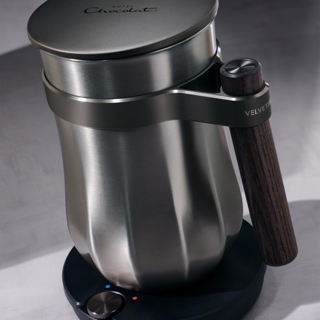 Silver drinks machine