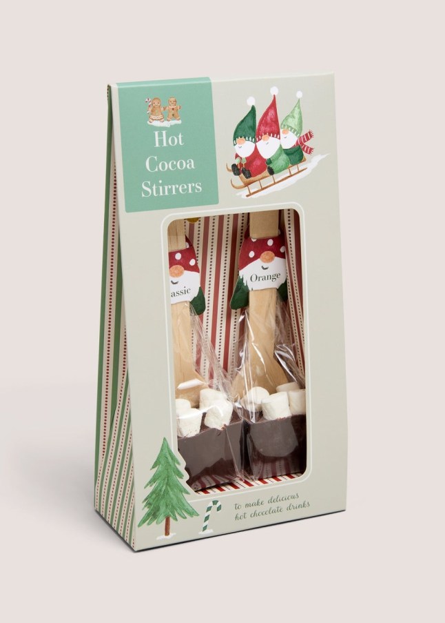 Chocolate stirrers for warmed milk