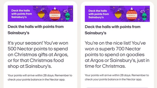 SAINSBURY?S shoppers are urged to check their Nectar apps no credit source: https://www.facebook.com/photo?fbid=10166366632082785&set=pcb.2755049378241676