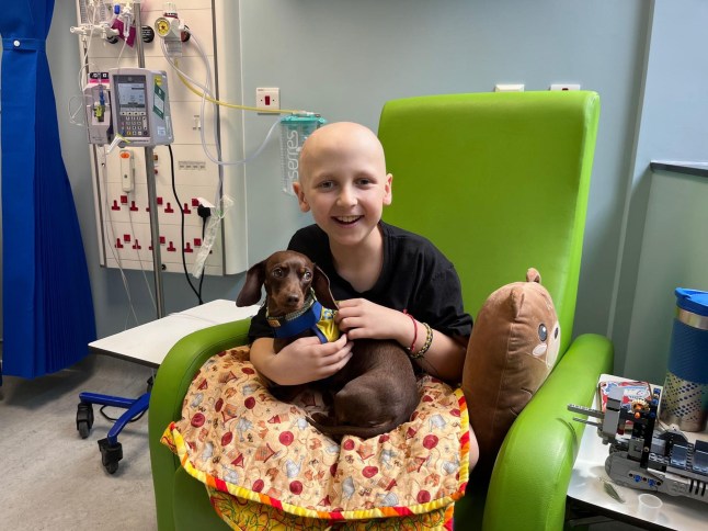 Pic from Kennedy News/ Ania Hough (Pictured:JAMIE HOUGH, NOW 10, DURING HIS CHEMO IN 2024.) A mum thought her son was being 'silly' by not walking properly until discovering it was a symptom of cancer - claiming their Christmas Day walk 'saved his life'. Ania Hough, from Staplehurst in Kent, said her then eight-year-old son Jamie Hough had first complained of a headache in October 2023 and started vomiting. Initially, the mum-of-two thought he had picked up a school sickness bug but after calling 111 she took him to A&E at Maidstone Hospital in Kent. DISCLAIMER: While Kennedy News and Media uses its best endeavours to establish the copyright and authenticity of all pictures supplied, it accepts no liability for any damage, loss or legal action caused by the use of images supplied and the publication of images is solely at your discretion. SEE KENNEDY NEWS COPY - 0161 697 4266