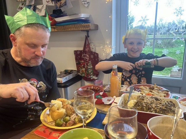 Pic from Kennedy News/ Ania Hough (Pictured:JAMIE HOUGH, NOW 10, DURING CHRISTMAS 2024.) A mum thought her son was being 'silly' by not walking properly until discovering it was a symptom of cancer - claiming their Christmas Day walk 'saved his life'. Ania Hough, from Staplehurst in Kent, said her then eight-year-old son Jamie Hough had first complained of a headache in October 2023 and started vomiting. Initially, the mum-of-two thought he had picked up a school sickness bug but after calling 111 she took him to A&E at Maidstone Hospital in Kent. DISCLAIMER: While Kennedy News and Media uses its best endeavours to establish the copyright and authenticity of all pictures supplied, it accepts no liability for any damage, loss or legal action caused by the use of images supplied and the publication of images is solely at your discretion. SEE KENNEDY NEWS COPY - 0161 697 4266