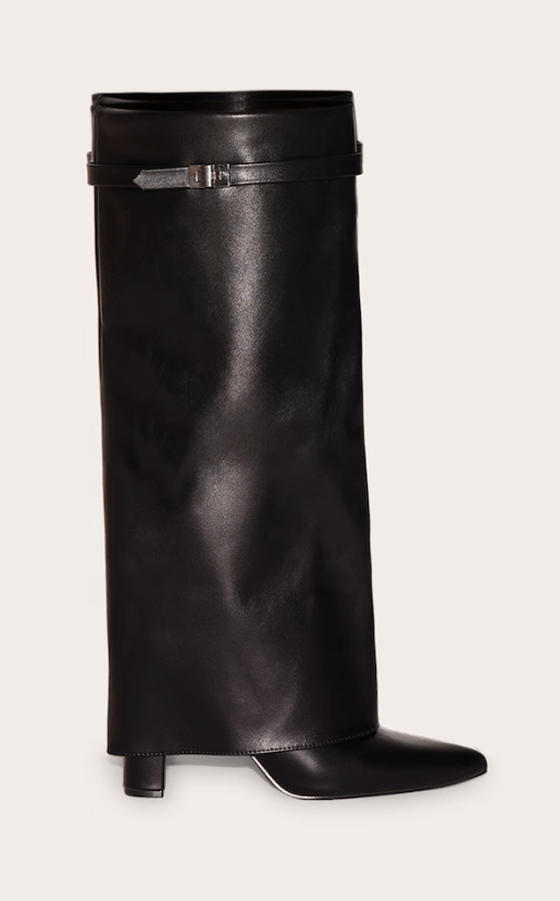 Black knee high boots