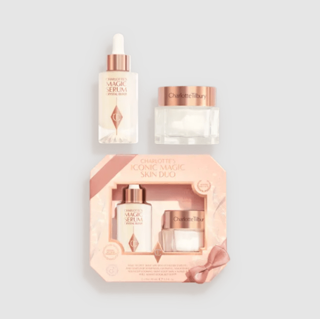 Skincare duo from Charlotte Tilbury including one cream and one serum