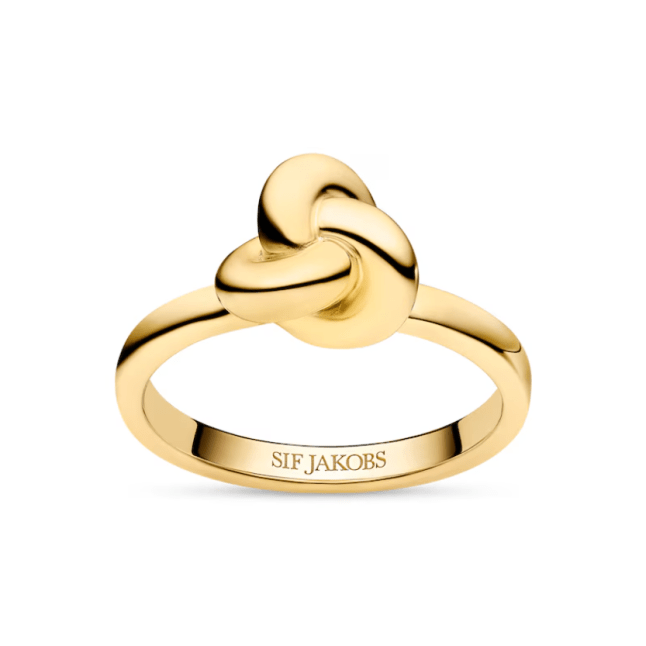 Gold knot ring