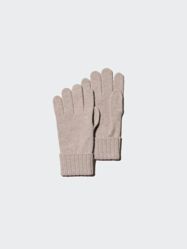 Beige gloves