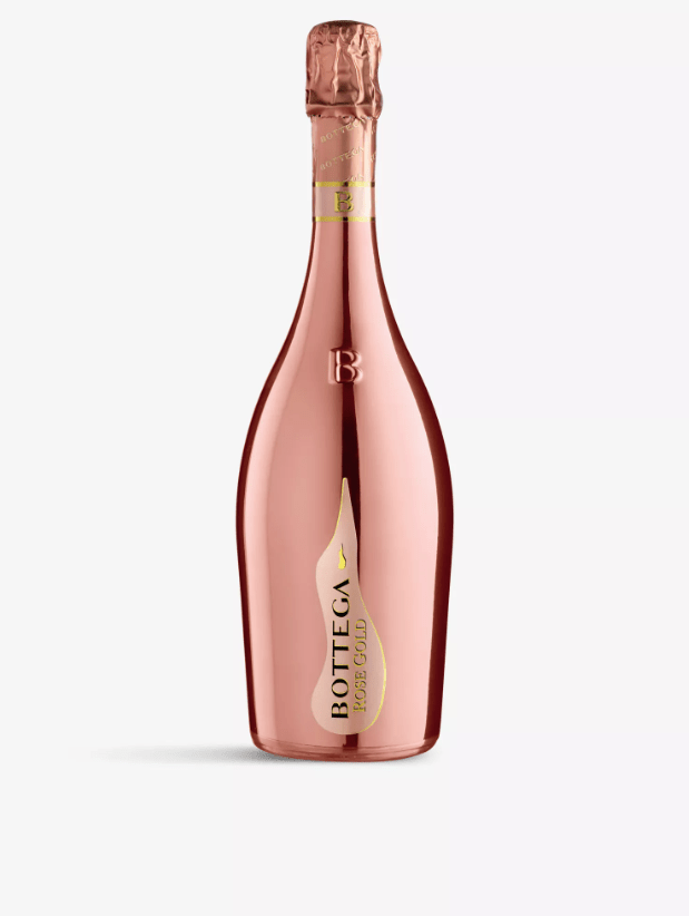 Chrome pink bottle of prosecco