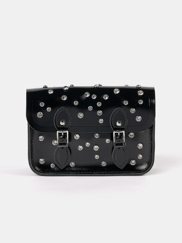 Small black studded bag