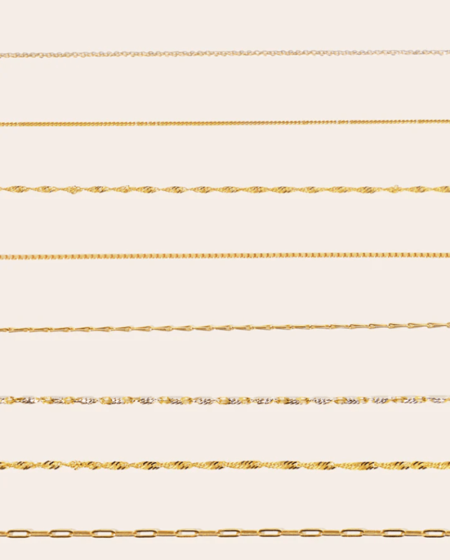 Range of gold bracelets