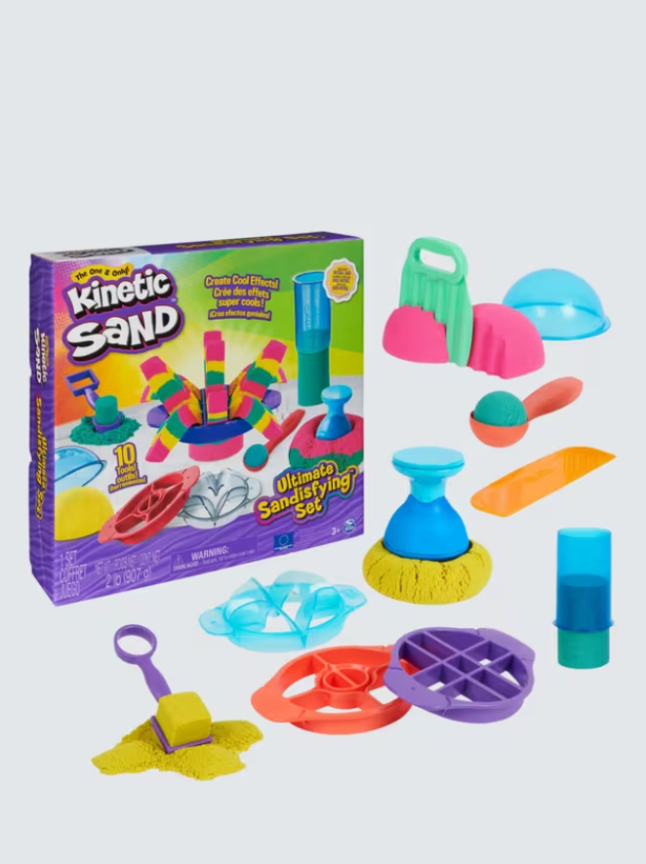 Brightly coloured sand kit