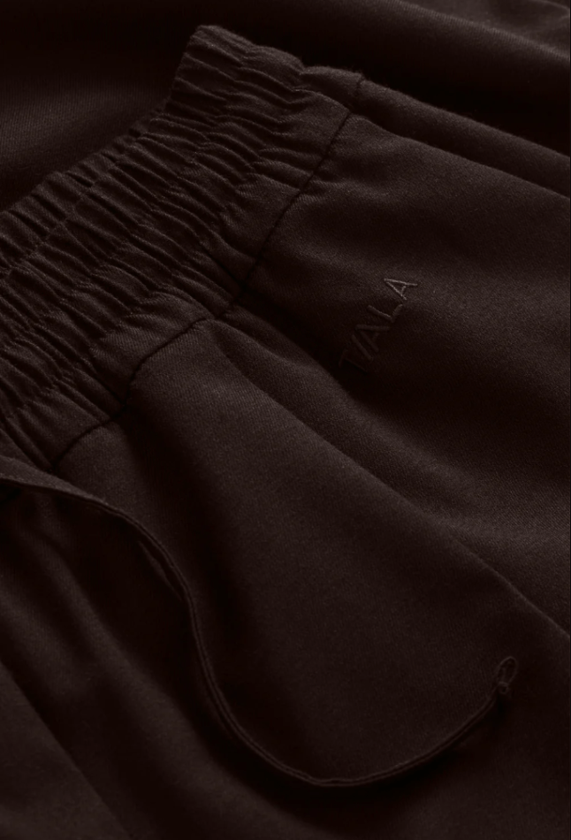 Close up image of brown joggers