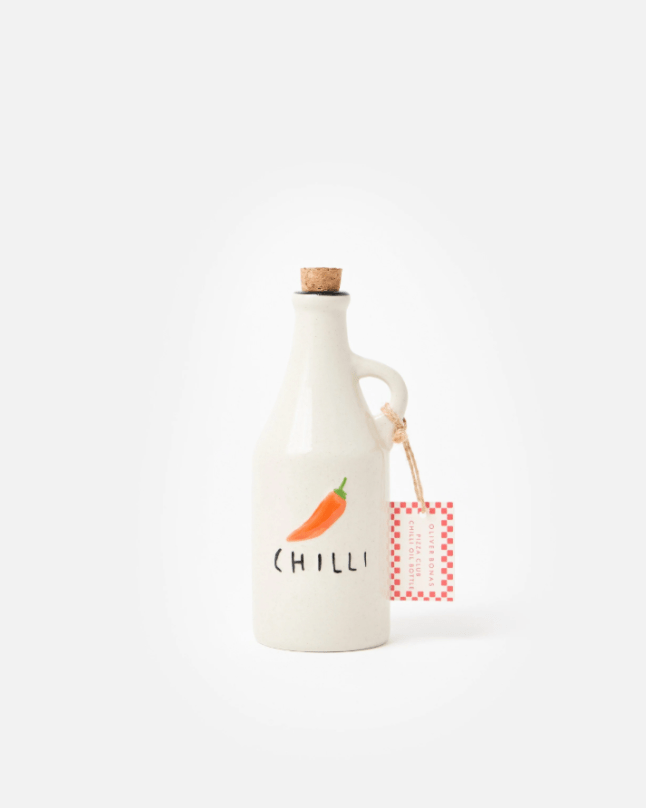 White bottle with chilli image