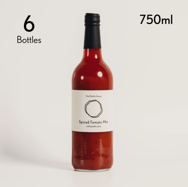 Bottle of red liquid