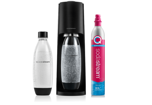 Image of sodastream Terra Sparkling Water Maker, Sparkling Water Machine & 1L Fizzy Water Bottle from Amazon