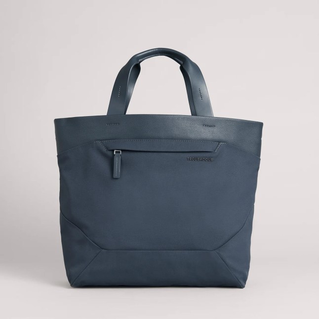 Blue tote bag