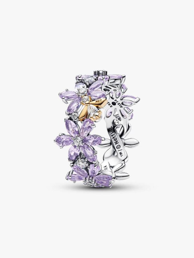 Purple embellished Herbarium & Bee Ring