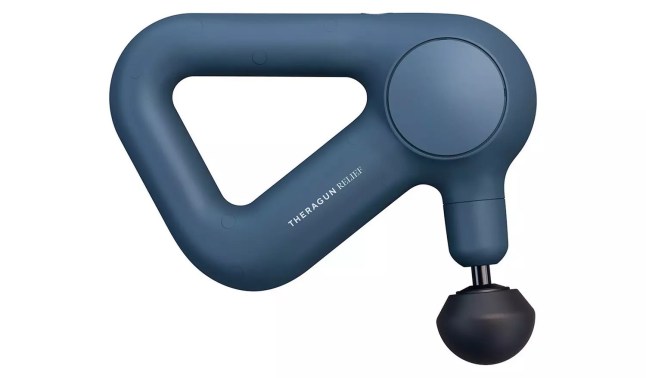 Blue massage gun