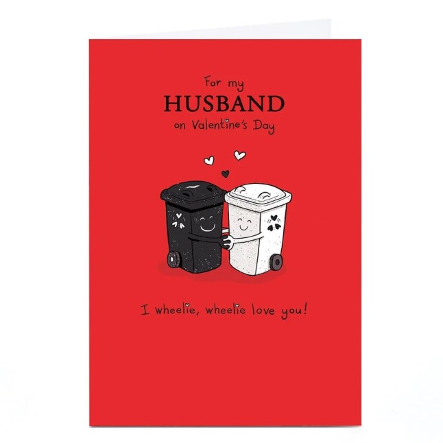 Wheelie Love You, Husband Card