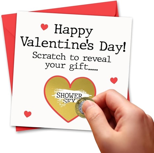 Naughty Valentine's Day Card Scratch Card
