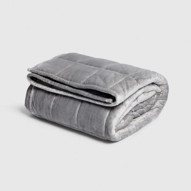 Grey fleece blanket
