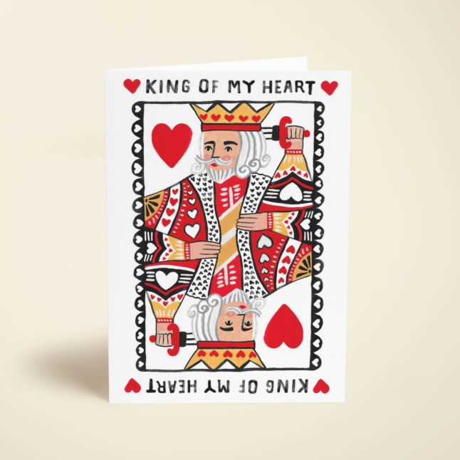 King of Hearts Card