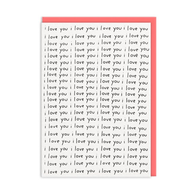 I Love You Repeat Greeting Card