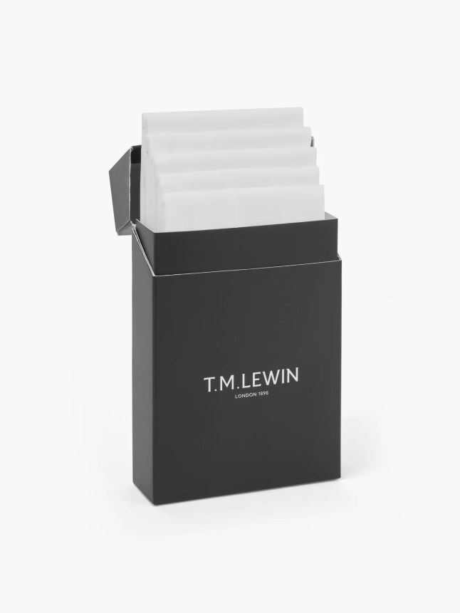 White pocket squares