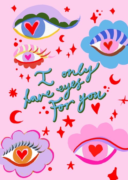 Eyes valentine's day card