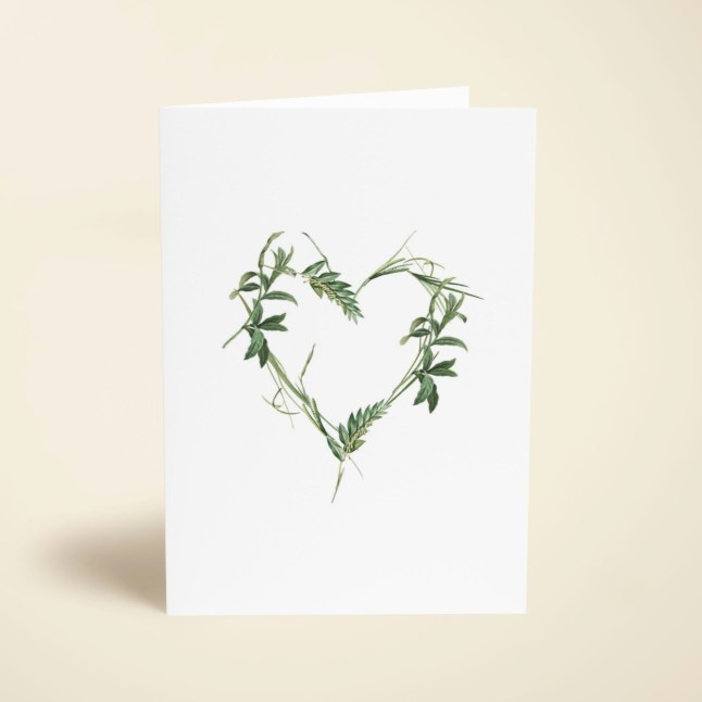 Botanical Heart Greeting Card
