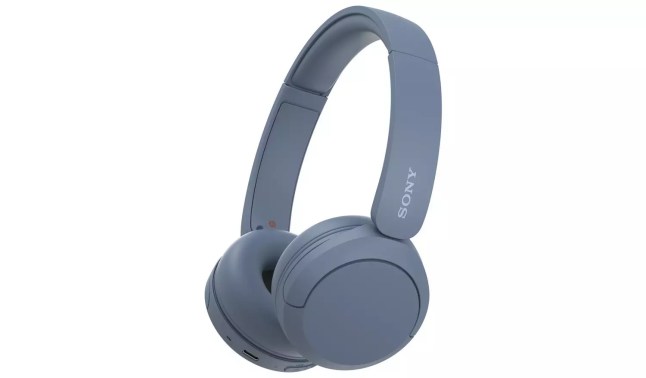 Blue headphones