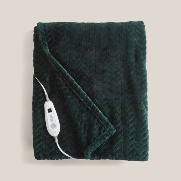 Green heated blanket