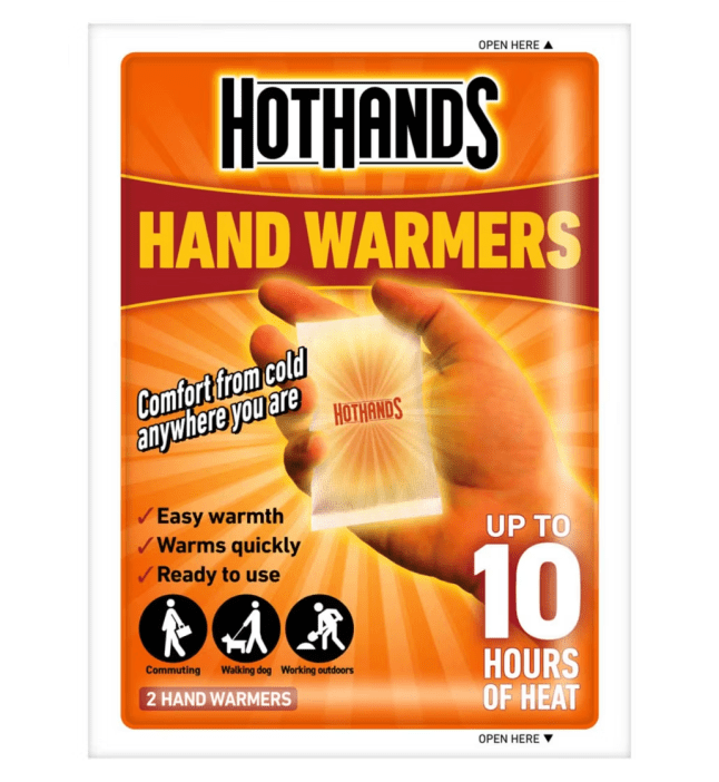 Packet of hand warmers