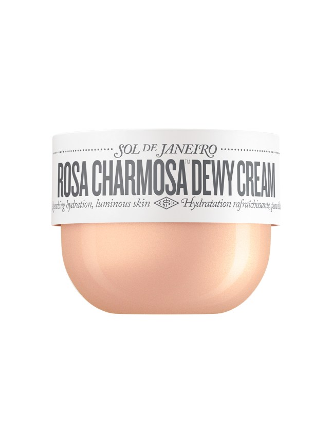 Rose gold tub of body cream
