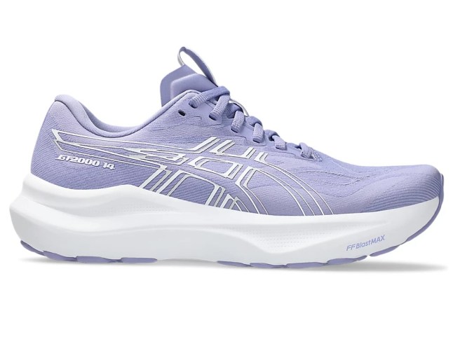 Pale lilac Asics trainers