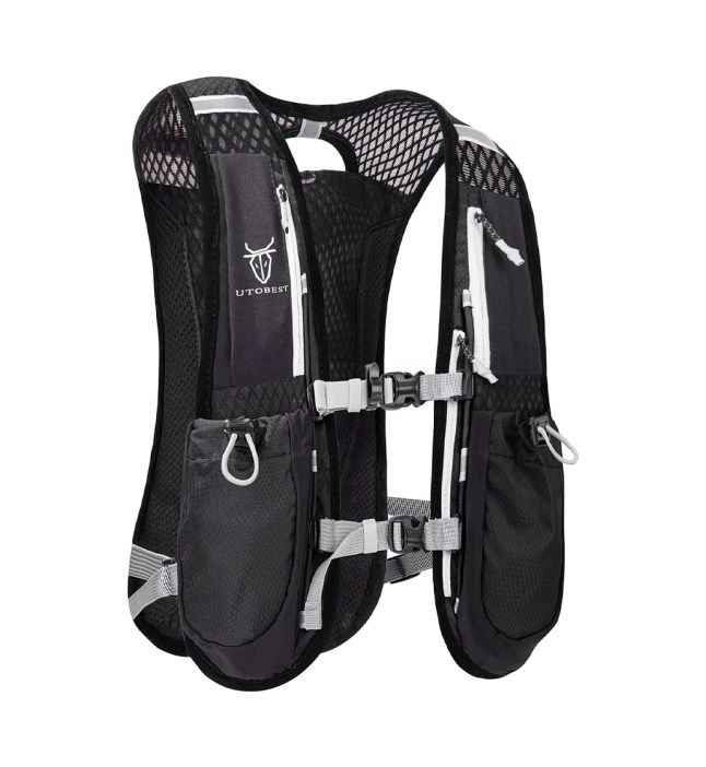 Black running vest
