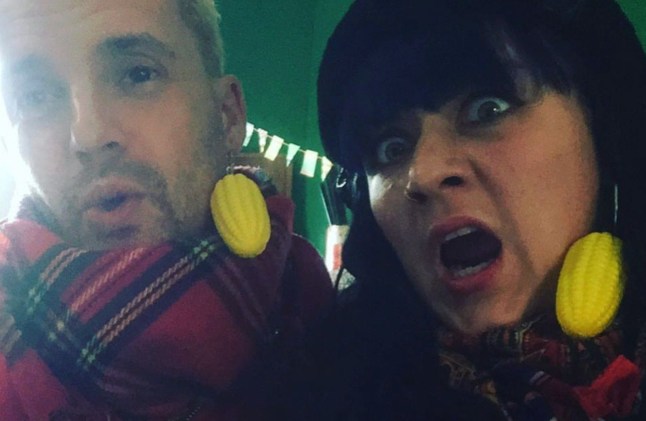 Dan Glass and a friend