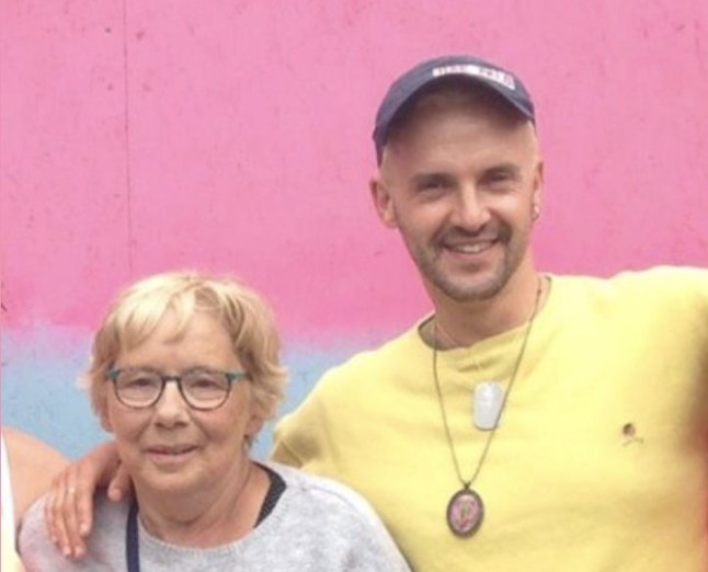 Dan Glass and a friend