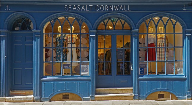 Cambridge, Cambridgeshire, England - June 06, 2021: Seasalt Cornwall clothes shop store front at Cambridge.