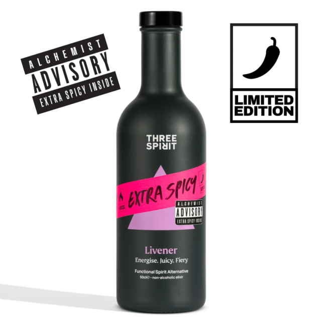 Black bottle with pink bottle