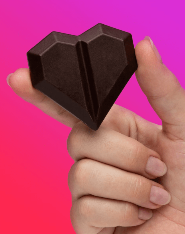 Heart shaped chocolate